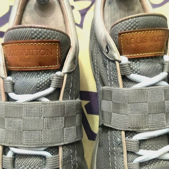 Louis vuitton damier geant chrono sneaker in sable - Picture 9 of 10